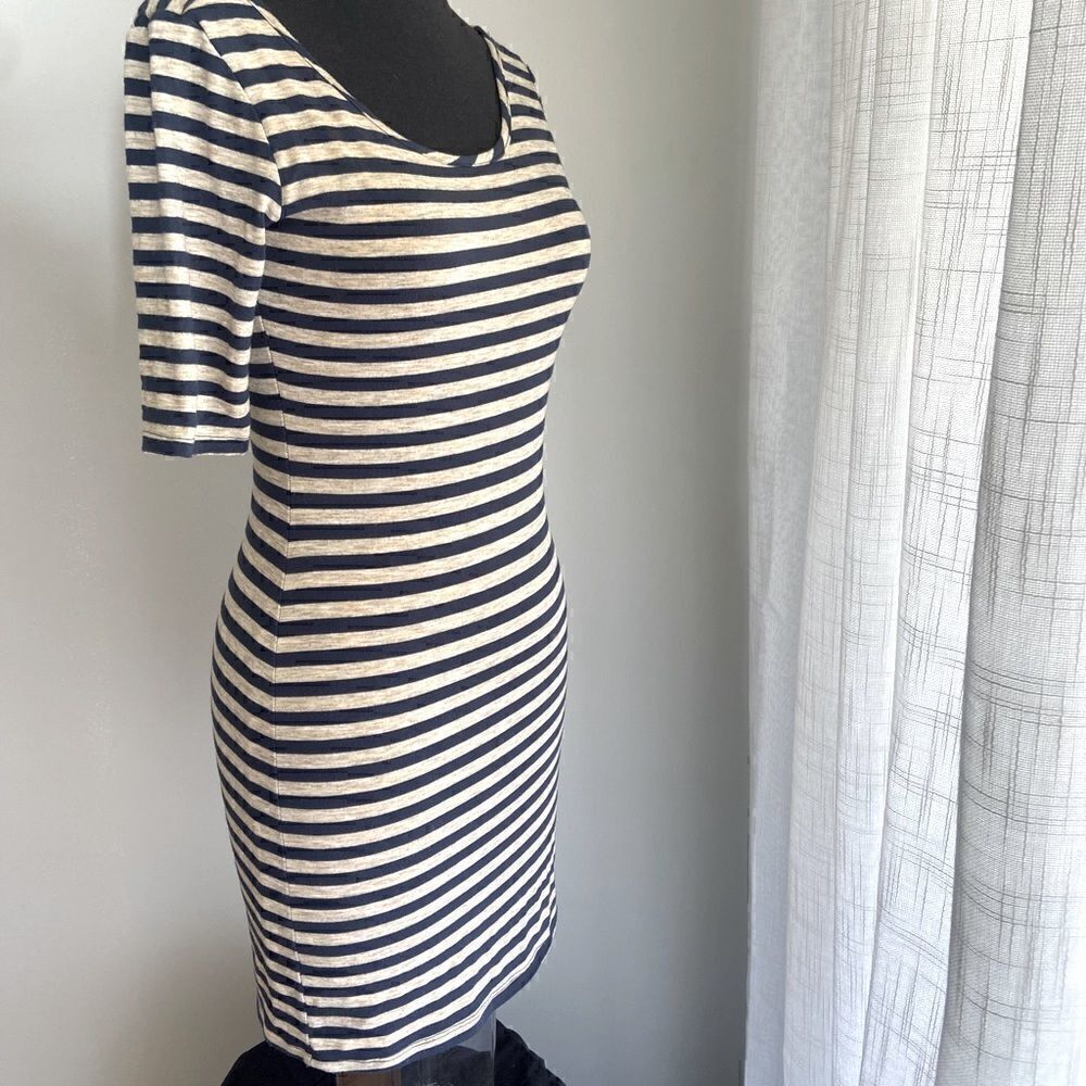 Velvet Torch Multi Color Striped Open Back Dress - Picture 8 of 11